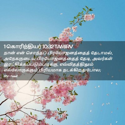 Picture 02 - 1 கொரிந்தியர் 10:32 TAMIRV - நான் என் சொந்தப் - Bible Verse Picture