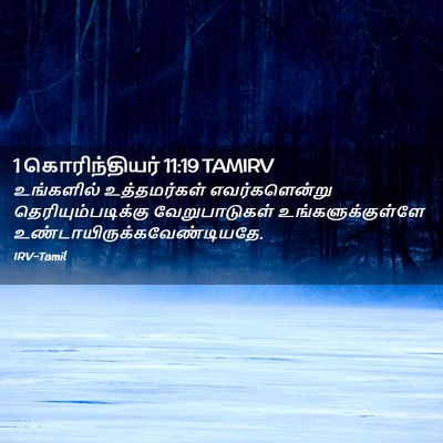 Picture 02 - 1 கொரிந்தியர் 11:19 TAMIRV - உங்களில் - Bible Verse Picture