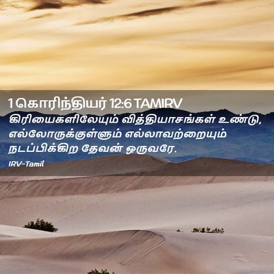Picture 02 - 1 கொரிந்தியர் 12:6 TAMIRV - கிரியைகளிலேயும் - Bible Verse Picture