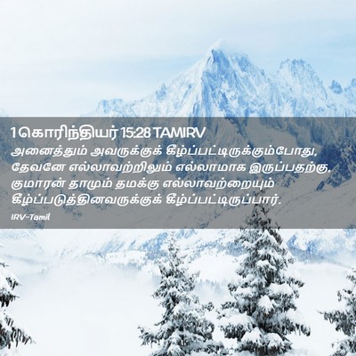 Picture 02 - 1 கொரிந்தியர் 15:28 TAMIRV - அனைத்தும் - Bible Verse Picture