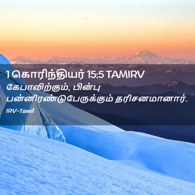 Picture 02 - 1 கொரிந்தியர் 15:5 TAMIRV - கேபாவிற்கும், - Bible Verse Picture