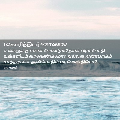 Picture 02 - 1 கொரிந்தியர் 4:21 TAMIRV - உங்களுக்கு என்ன - Bible Verse Picture