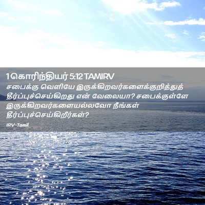 Picture 02 - 1 கொரிந்தியர் 5:12 TAMIRV - சபைக்கு வெளியே - Bible Verse Picture