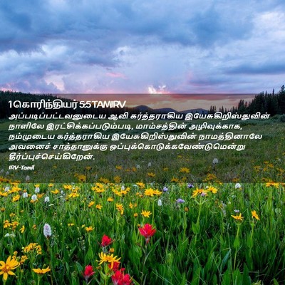 Picture 02 - 1 கொரிந்தியர் 5:5 TAMIRV -  - Bible Verse Picture