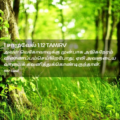 Picture 02 - 1 சாமுவேல் 1:12 TAMIRV - அவள் யெகோவாவுக்கு - Bible Verse Picture