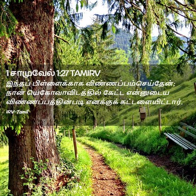 Picture 02 - 1 சாமுவேல் 1:27 TAMIRV - இந்தப் - Bible Verse Picture
