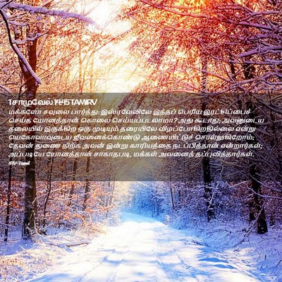 Picture 02 - 1 சாமுவேல் 14:45 TAMIRV - மக்களோ சவுலை - Bible Verse Picture