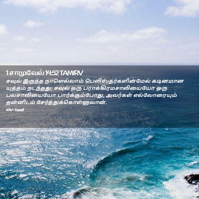 Picture 02 - 1 சாமுவேல் 14:52 TAMIRV - சவுல் இருந்த - Bible Verse Picture