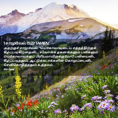 Picture 02 - 1 சாமுவேல் 15:22 TAMIRV - அதற்குச் - Bible Verse Picture