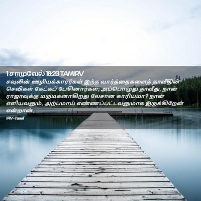 Picture 02 - 1 சாமுவேல் 18:23 TAMIRV - சவுலின் - Bible Verse Picture