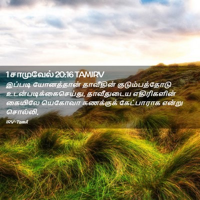 Picture 02 - 1 சாமுவேல் 20:16 TAMIRV - இப்படி யோனத்தான் - Bible Verse Picture