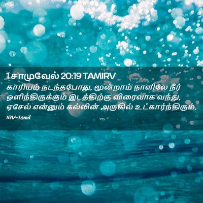 Picture 02 - 1 சாமுவேல் 20:19 TAMIRV - காரியம் - Bible Verse Picture