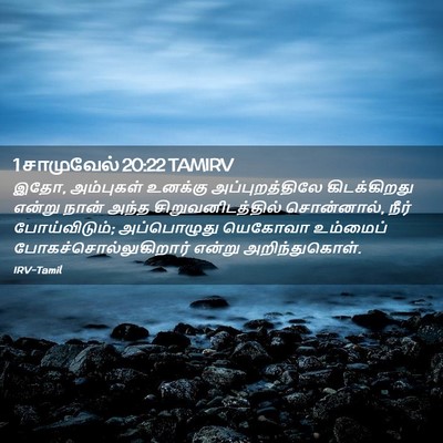 Picture 02 - 1 சாமுவேல் 20:22 TAMIRV - இதோ, அம்புகள் - Bible Verse Picture
