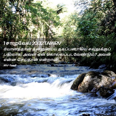 Picture 02 - 1 சாமுவேல் 20:32 TAMIRV - யோனத்தான் - Bible Verse Picture