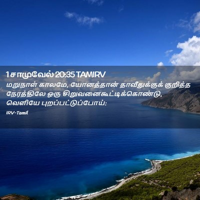 Picture 02 - 1 சாமுவேல் 20:35 TAMIRV - மறுநாள் காலமே, - Bible Verse Picture