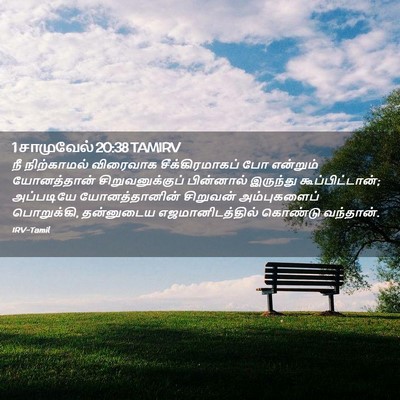 Picture 02 - 1 சாமுவேல் 20:38 TAMIRV - நீ நிற்காமல் - Bible Verse Picture