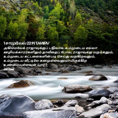 Picture 02 - 1 சாமுவேல் 22:14 TAMIRV - அகிமெலேக் - Bible Verse Picture