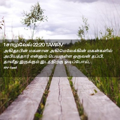 Picture 02 - 1 சாமுவேல் 22:20 TAMIRV - அகிதூபின் மகனான - Bible Verse Picture