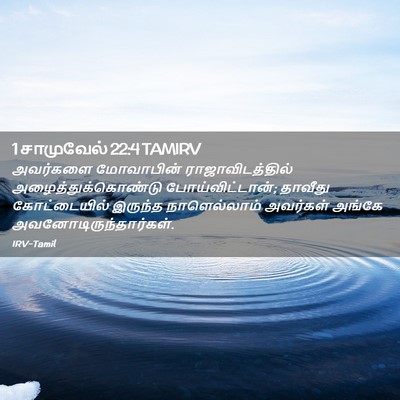 Picture 02 - 1 சாமுவேல் 22:4 TAMIRV - அவர்களை மோவாபின் - Bible Verse Picture