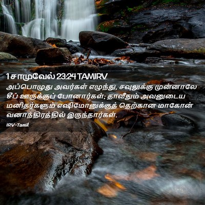 Picture 02 - 1 சாமுவேல் 23:24 TAMIRV - அப்பொழுது அவர்கள் - Bible Verse Picture
