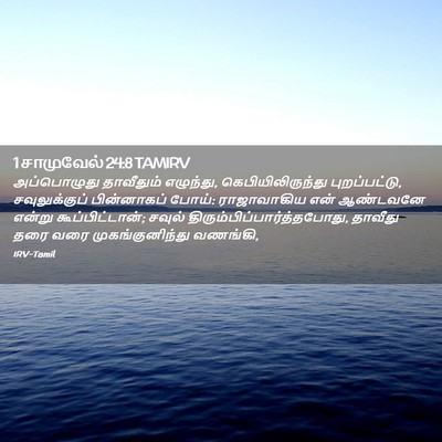 Picture 02 - 1 சாமுவேல் 24:8 TAMIRV - அப்பொழுது - Bible Verse Picture