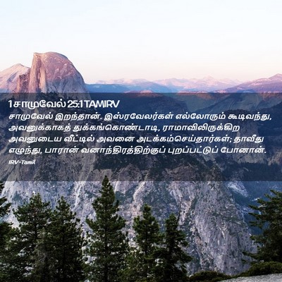 Picture 02 - 1 சாமுவேல் 25:1 TAMIRV - சாமுவேல் - Bible Verse Picture
