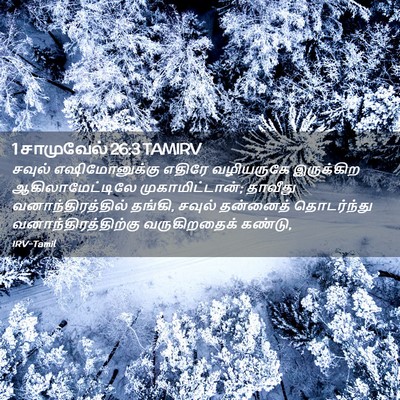 Picture 02 - 1 சாமுவேல் 26:3 TAMIRV - சவுல் எஷிமோனுக்கு - Bible Verse Picture