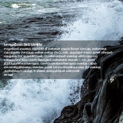 Picture 02 - 1 சாமுவேல் 28:15 TAMIRV - சாமுவேல் சவுலை - Bible Verse Picture