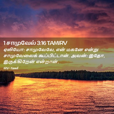 Picture 02 - 1 சாமுவேல் 3:16 TAMIRV - ஏலியோ: சாமுவேலே, - Bible Verse Picture