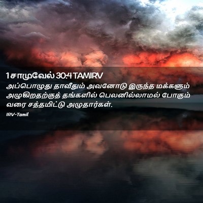 Picture 02 - 1 சாமுவேல் 30:4 TAMIRV - அப்பொழுது - Bible Verse Picture