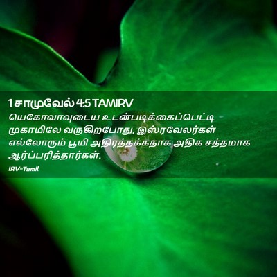 Picture 02 - 1 சாமுவேல் 4:5 TAMIRV - யெகோவாவுடைய - Bible Verse Picture