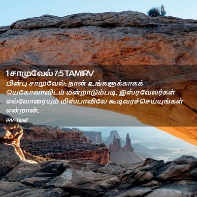 Picture 02 - 1 சாமுவேல் 7:5 TAMIRV - பின்பு சாமுவேல்: - Bible Verse Picture