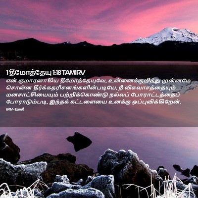 Picture 02 - 1 தீமோத்தேயு 1:18 TAMIRV - என் குமாரனாகிய - Bible Verse Picture