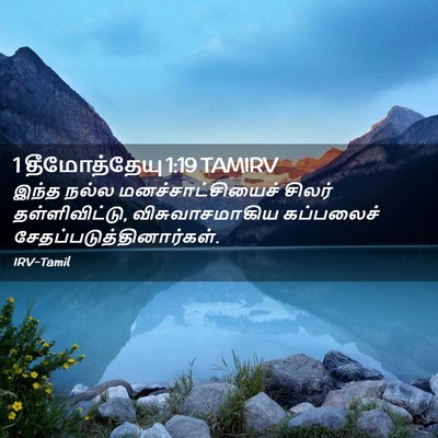 Picture 02 - 1 தீமோத்தேயு 1:19 TAMIRV - இந்த நல்ல - Bible Verse Picture