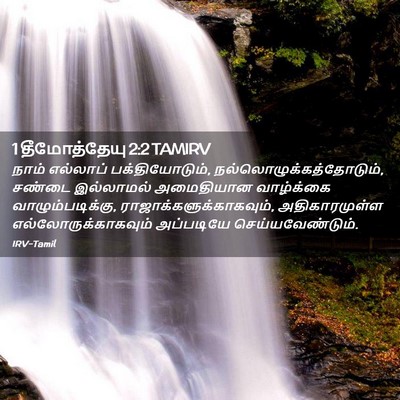 Picture 02 - 1 தீமோத்தேயு 2:2 TAMIRV - நாம் எல்லாப் - Bible Verse Picture