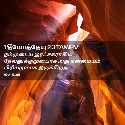 Picture 02 - 1 தீமோத்தேயு 2:3 TAMIRV - நம்முடைய - Bible Verse Picture