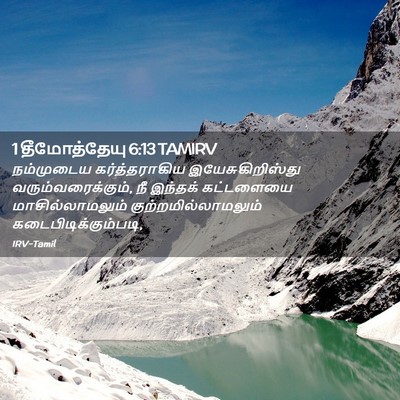 Picture 02 - 1 தீமோத்தேயு 6:13 TAMIRV - நம்முடைய - Bible Verse Picture