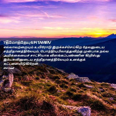 Picture 02 - 1 தீமோத்தேயு 6:14 TAMIRV - எல்லாவற்றையும் - Bible Verse Picture