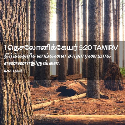 Picture 02 - 1 தெசலோனிக்கேயர் 5:20 TAMIRV -  - Bible Verse Picture
