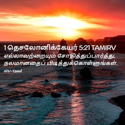 Picture 02 - 1 தெசலோனிக்கேயர் 5:21 TAMIRV - எல்லாவற்றையும் - Bible Verse Picture