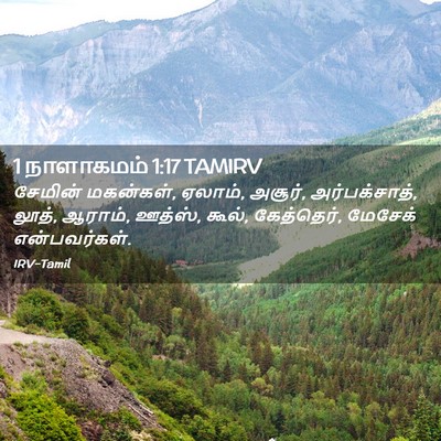 Picture 02 - 1 நாளாகமம் 1:17 TAMIRV - சேமின் மகன்கள், - Bible Verse Picture