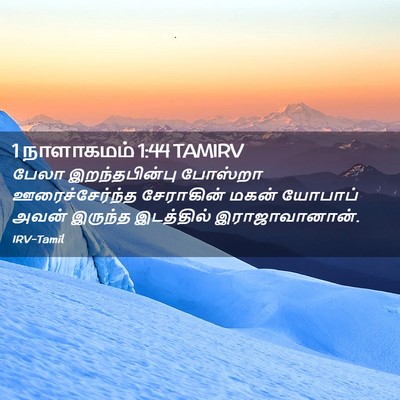 Picture 02 - 1 நாளாகமம் 1:44 TAMIRV - பேலா இறந்தபின்பு - Bible Verse Picture