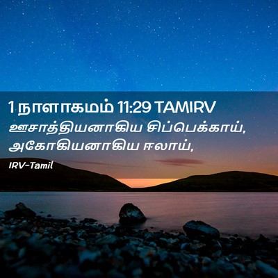 Picture 02 - 1 நாளாகமம் 11:29 TAMIRV - ஊசாத்தியனாகிய - Bible Verse Picture