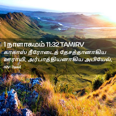 Picture 02 - 1 நாளாகமம் 11:32 TAMIRV - காகாஸ் நீரோடைத் - Bible Verse Picture
