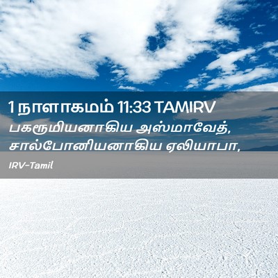 Picture 02 - 1 நாளாகமம் 11:33 TAMIRV - பகரூமியனாகிய - Bible Verse Picture