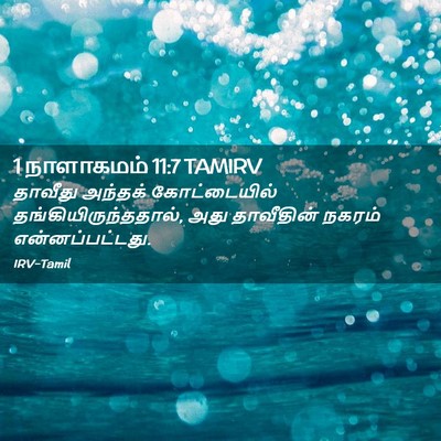 Picture 02 - 1 நாளாகமம் 11:7 TAMIRV - தாவீது அந்தக் - Bible Verse Picture