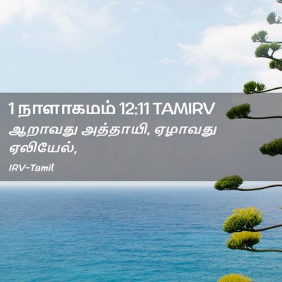 Picture 02 - 1 நாளாகமம் 12:11 TAMIRV - ஆறாவது அத்தாயி, - Bible Verse Picture