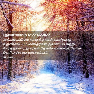 Picture 02 - 1 நாளாகமம் 12:22 TAMIRV - அக்காலத்திலே - Bible Verse Picture