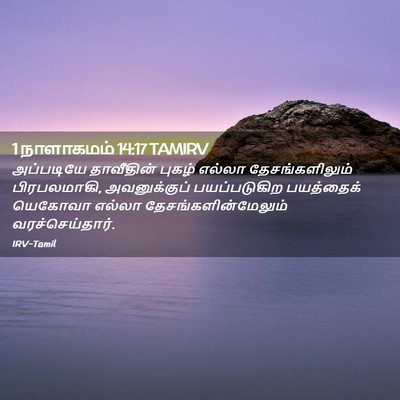 Picture 02 - 1 நாளாகமம் 14:17 TAMIRV - அப்படியே தாவீதின் - Bible Verse Picture