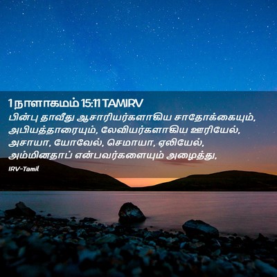Picture 02 - 1 நாளாகமம் 15:11 TAMIRV - பின்பு தாவீது - Bible Verse Picture